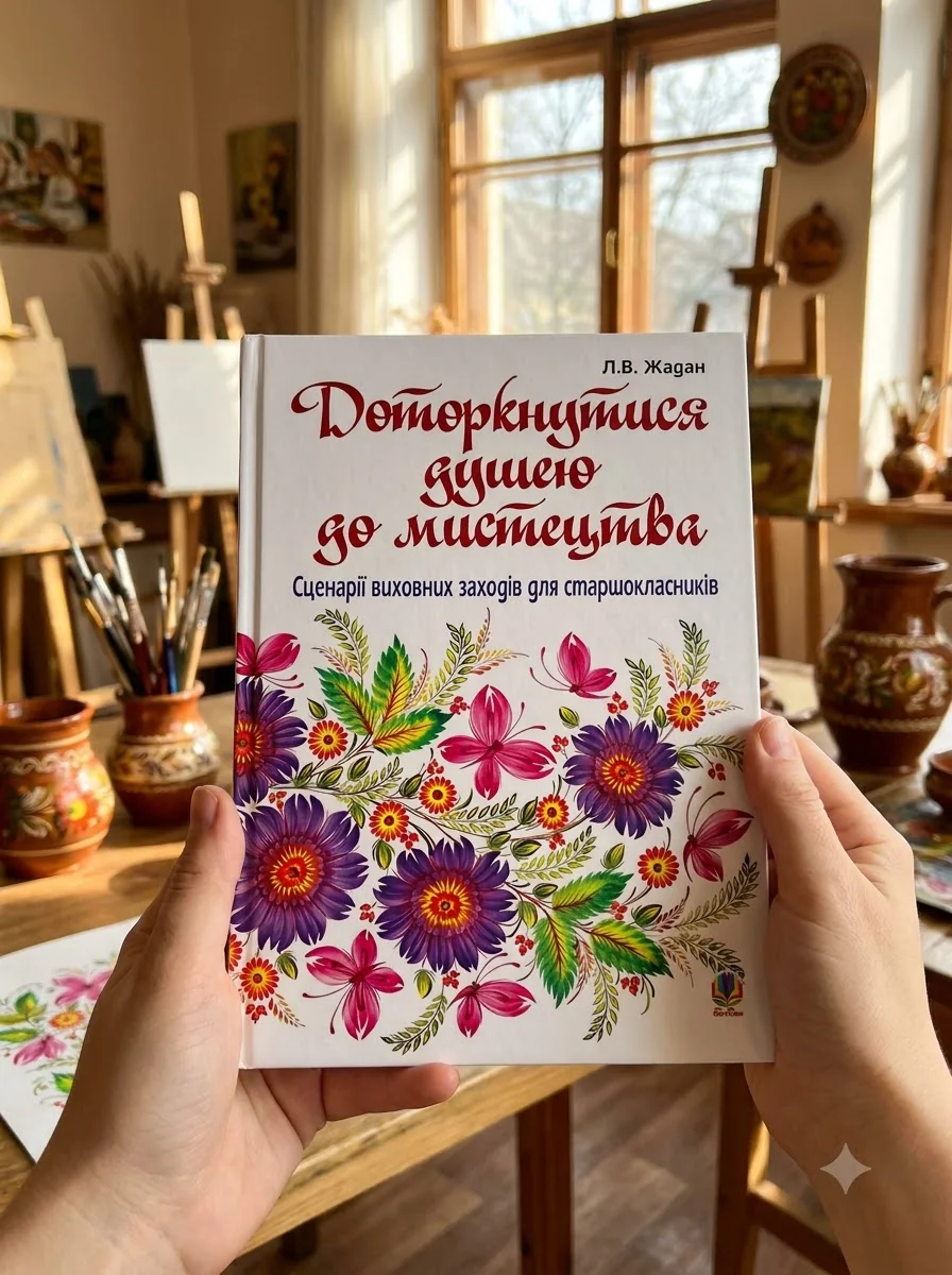 Доторкнутися душею до мистецтва. Сценарії виховних заходів для старшокласників — Любов Жадан, обкладинка