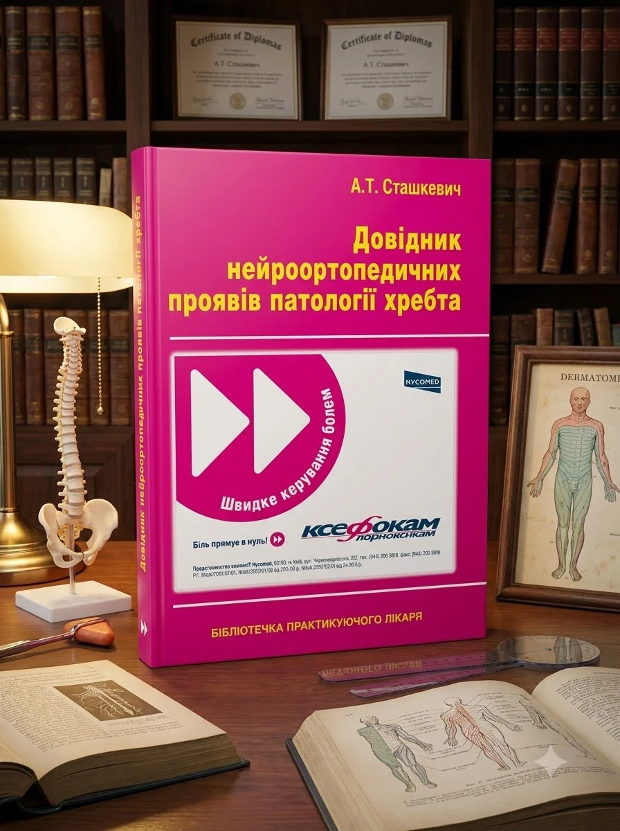 Довідник нейроортопедичних проявів патології хребта — Сташкевич А.Т., обкладинка