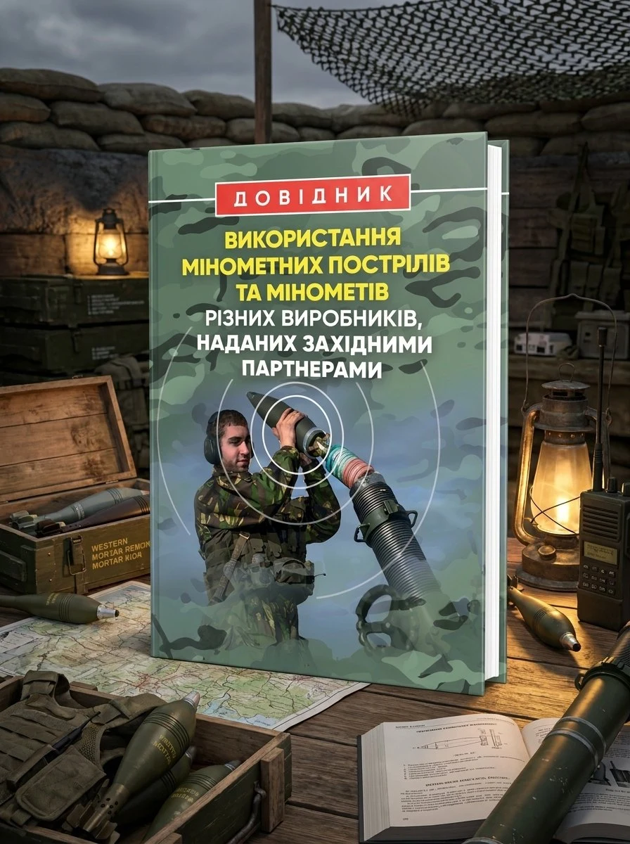 Довідник щодо використання мінометних пострілів та мінометів різних виробників, наданих західними партнерами, обкладинка