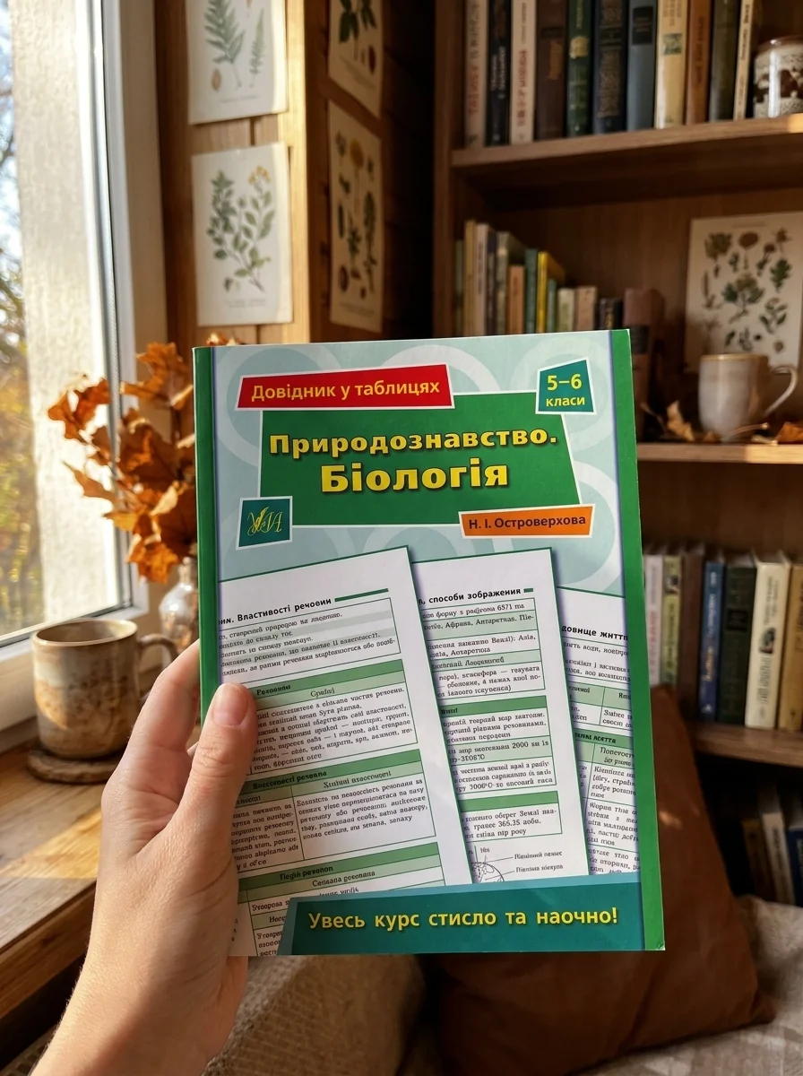 Довідник у таблицях. Природознавство. Біологія. 5–6 класи — фото 2
