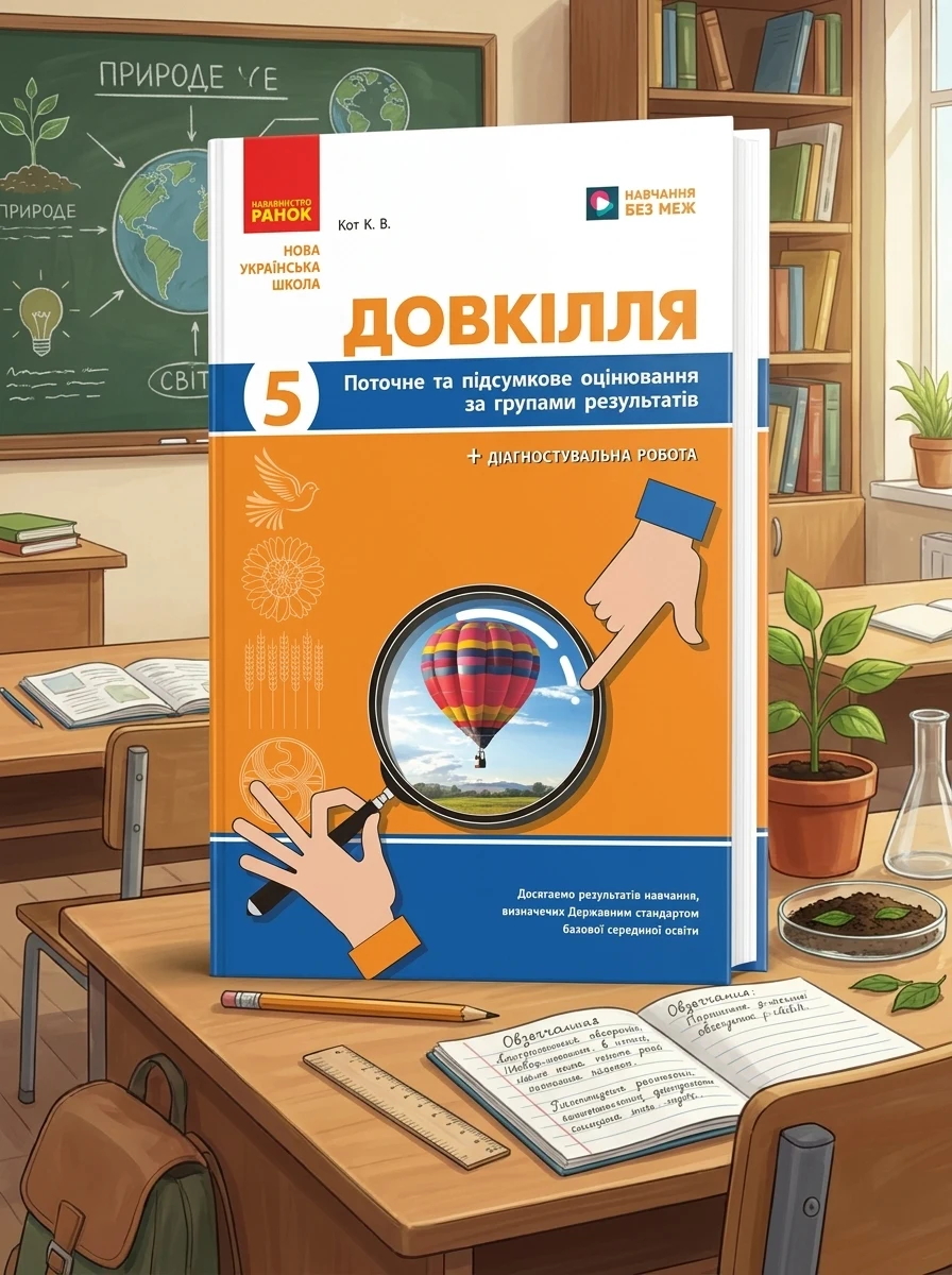 Довкілля. 5 клас. Поточне та підсумкове оцінювання + діагностувальні роботи — Вивчення мов