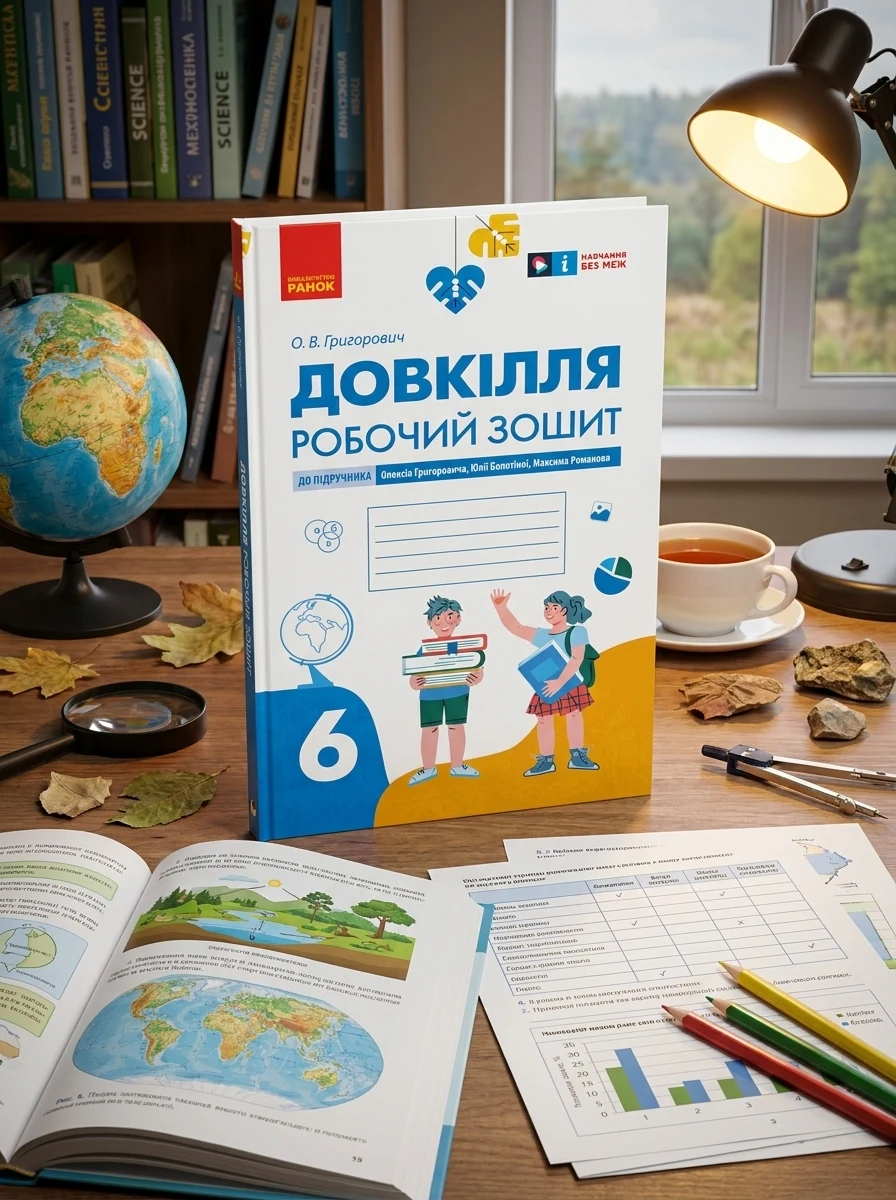 Довкілля. 6 клас. Робочий зошит до підручника Григоровича, Болотної, Романова — Вивчення мов