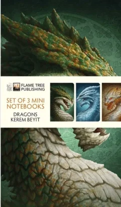 Dragons by Kerem Beyit Set of 3 Mini Notebooks,