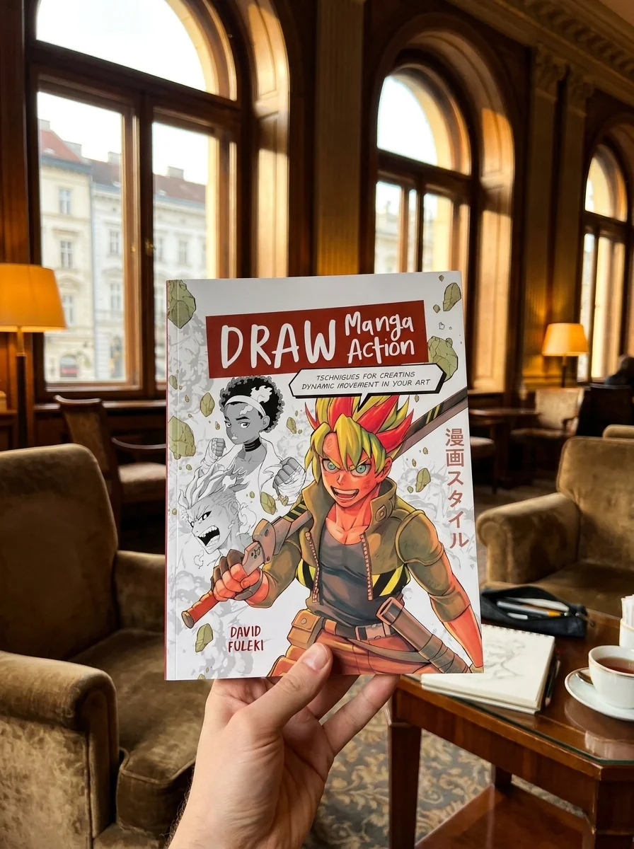Draw Manga Action: Techniques for Creating Dynamic Movement in Your Art — Девід Фюлекі, обкладинка