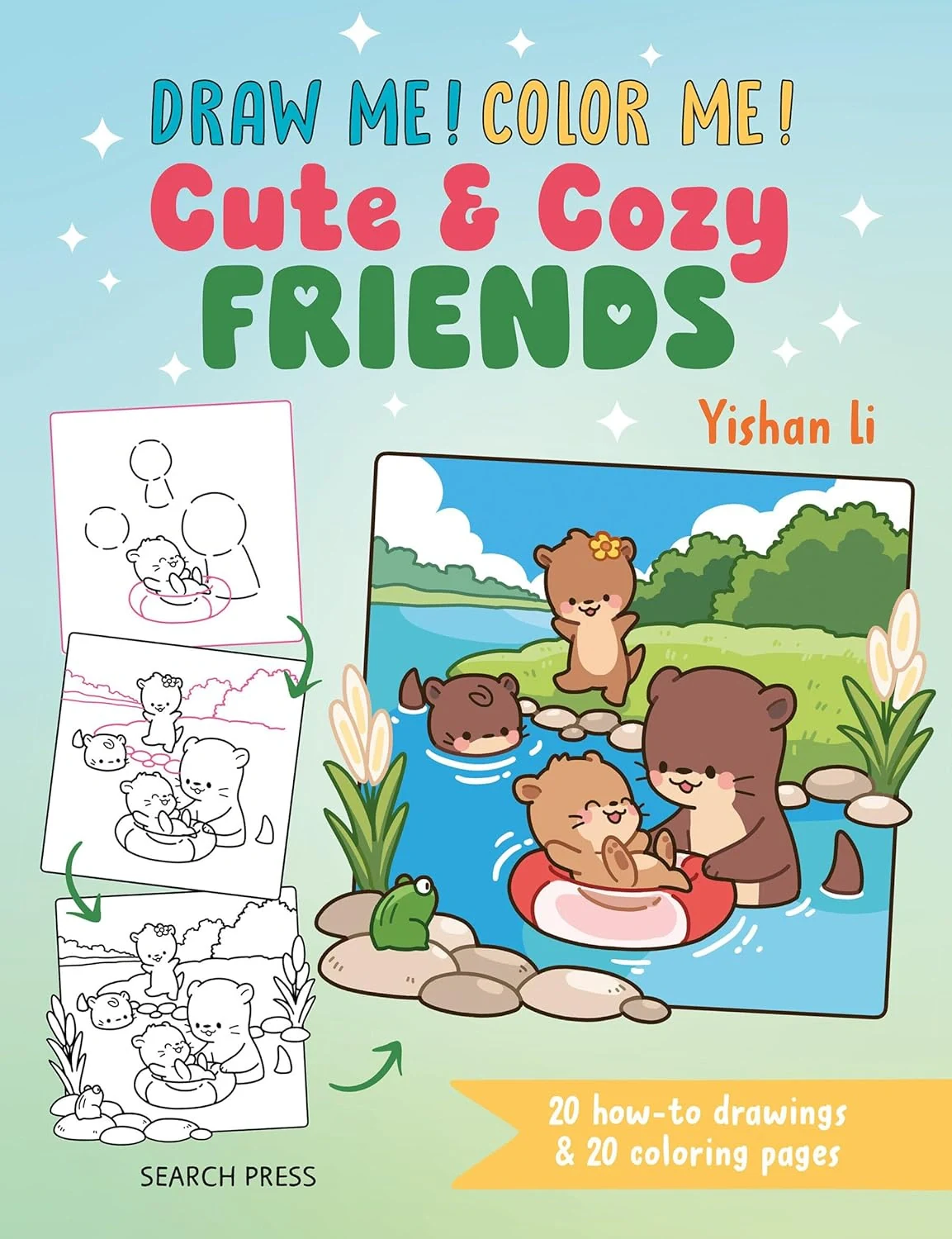 Draw me! Color me! Cute &amp; Cozy Friends