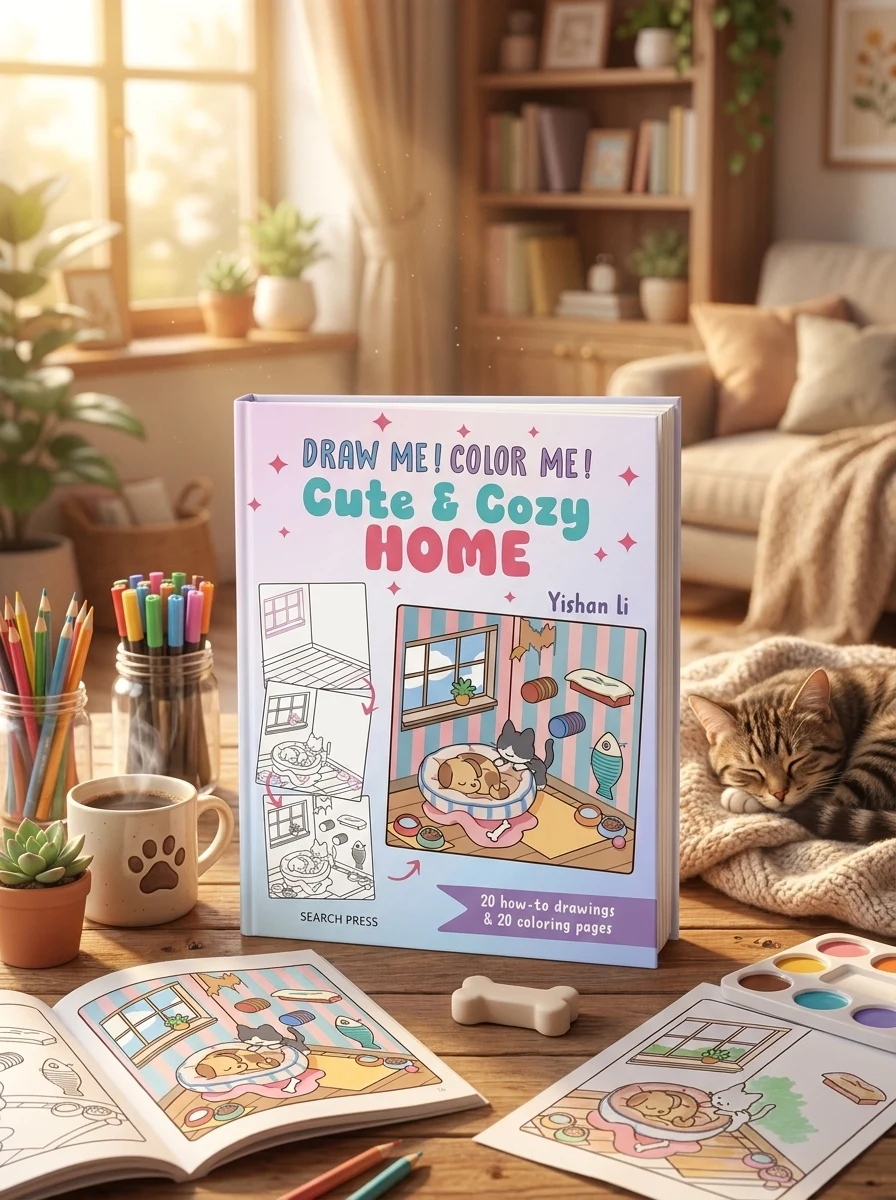 Draw me! Color me!: Cute & Cozy Home — Комікси та манґи