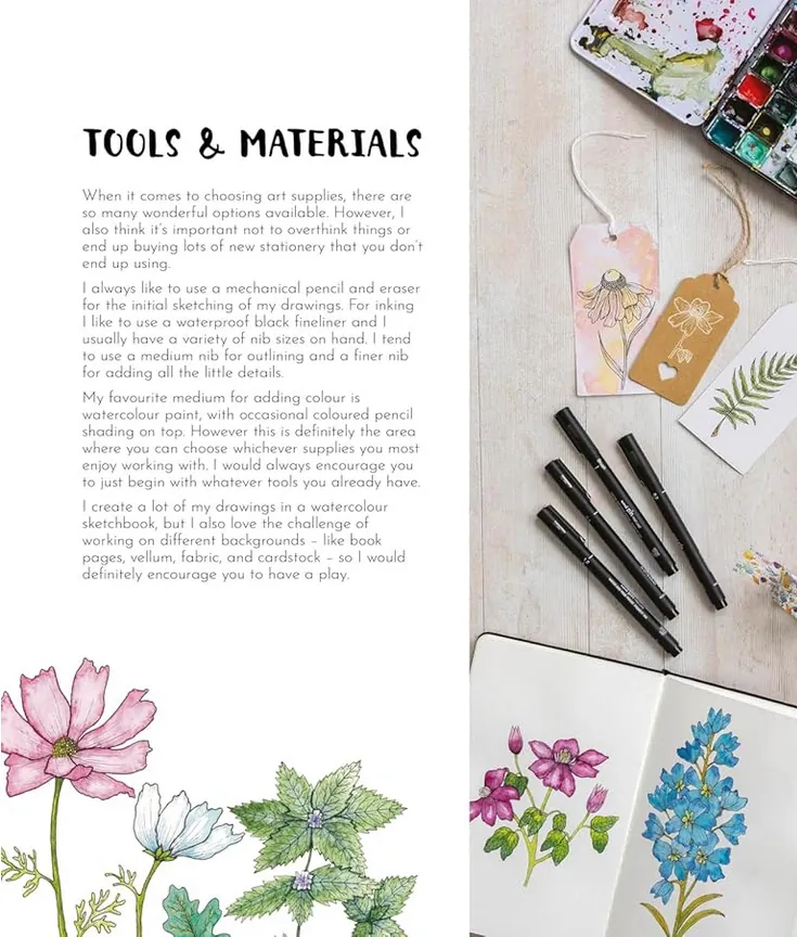 Draw Quick & Easy Modern Florals. Over 100 Botanical Motifs to Doodle, Draw, and Decorate Your Jour — Гелен Колбрук, фото 4