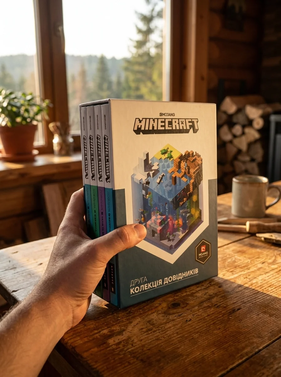 Друга колекція довідників Minecraft (комплект із 4 книг), обкладинка