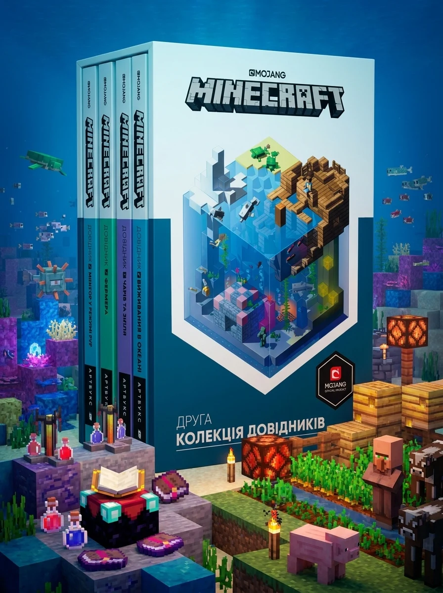 Друга колекція довідників Minecraft (комплект із 4 книг)