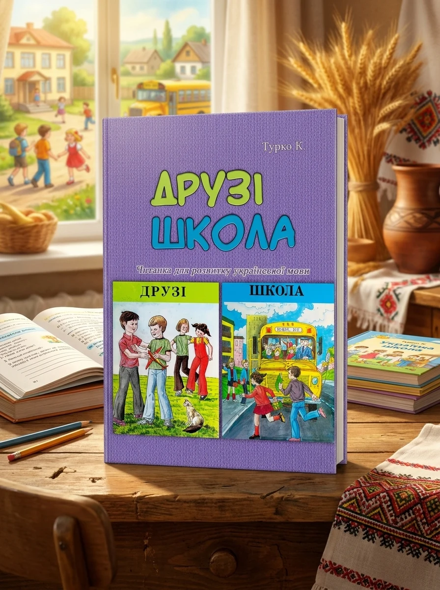 Друзі. Школа. Читанка для розвитку української мови — Турко К.., обкладинка