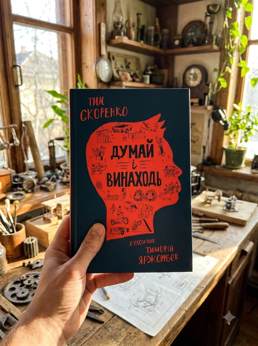 Думай і винаходь — Скоренко Тим, обкладинка