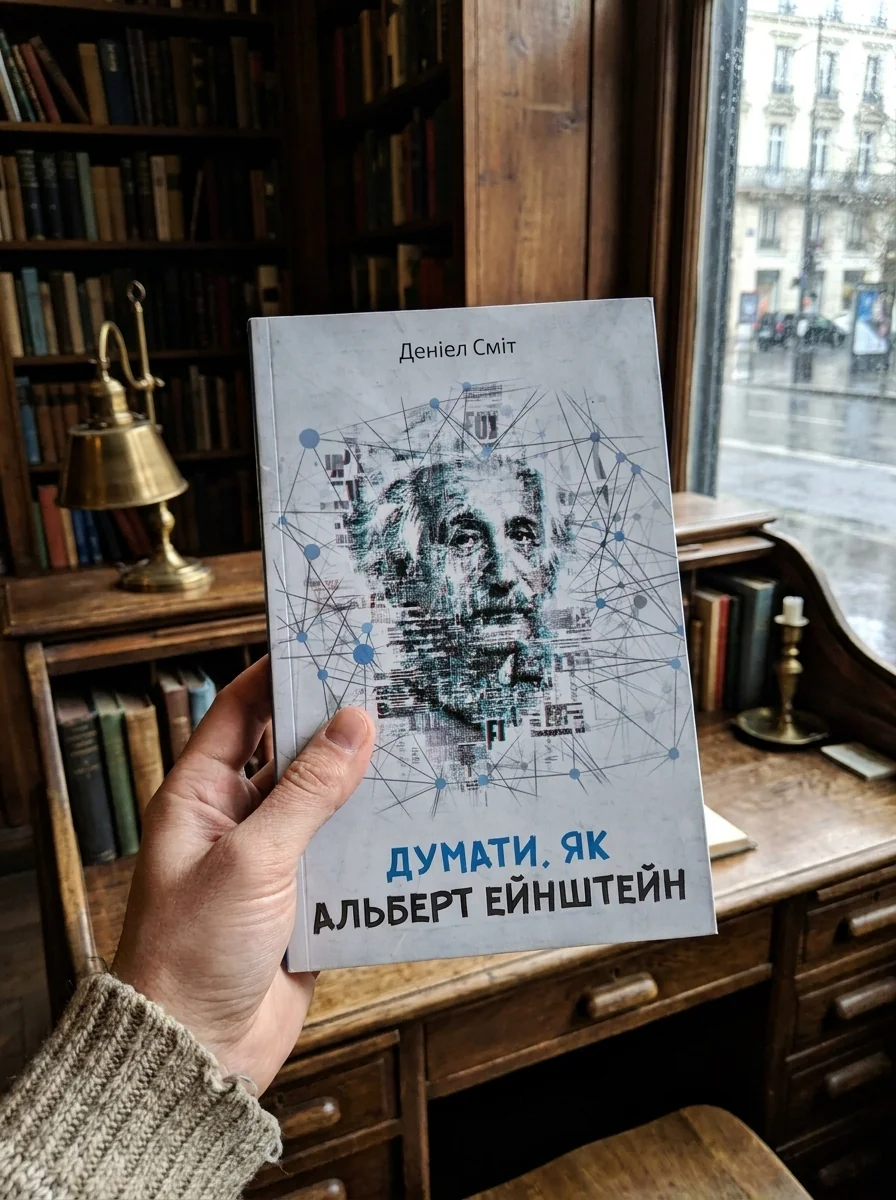 Думати, як Альберт Ейнштейн (м'яка обкладинка) — Даніел Сміт, обкладинка