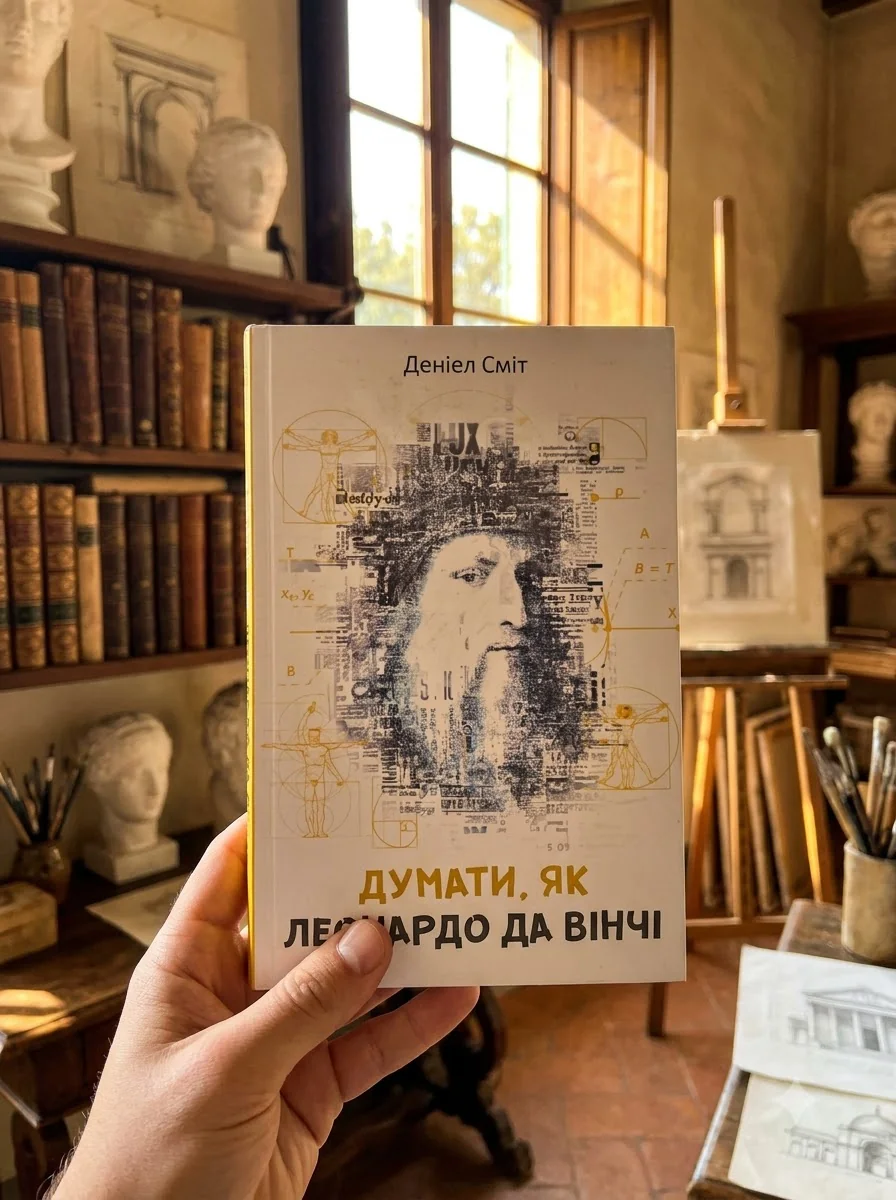 Думати як Леонардо да Вінчі (м'яка обкладинка) — Даніел Сміт, обкладинка