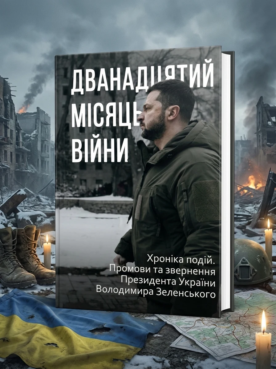Дванадцятий місяць війни. Хроніка подій. Промови Президента України Володимира Зеленського — Книги