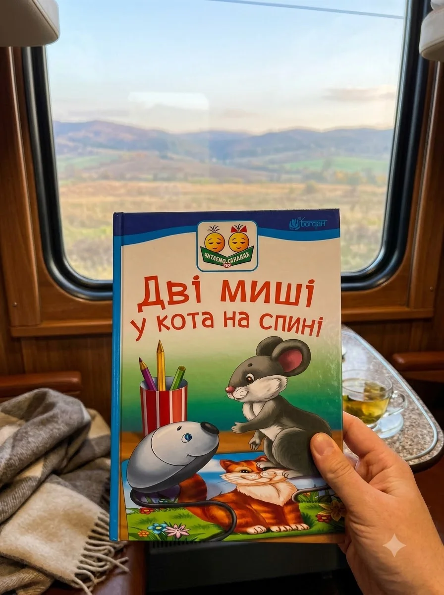 Дві миші у кота на спині — Казки