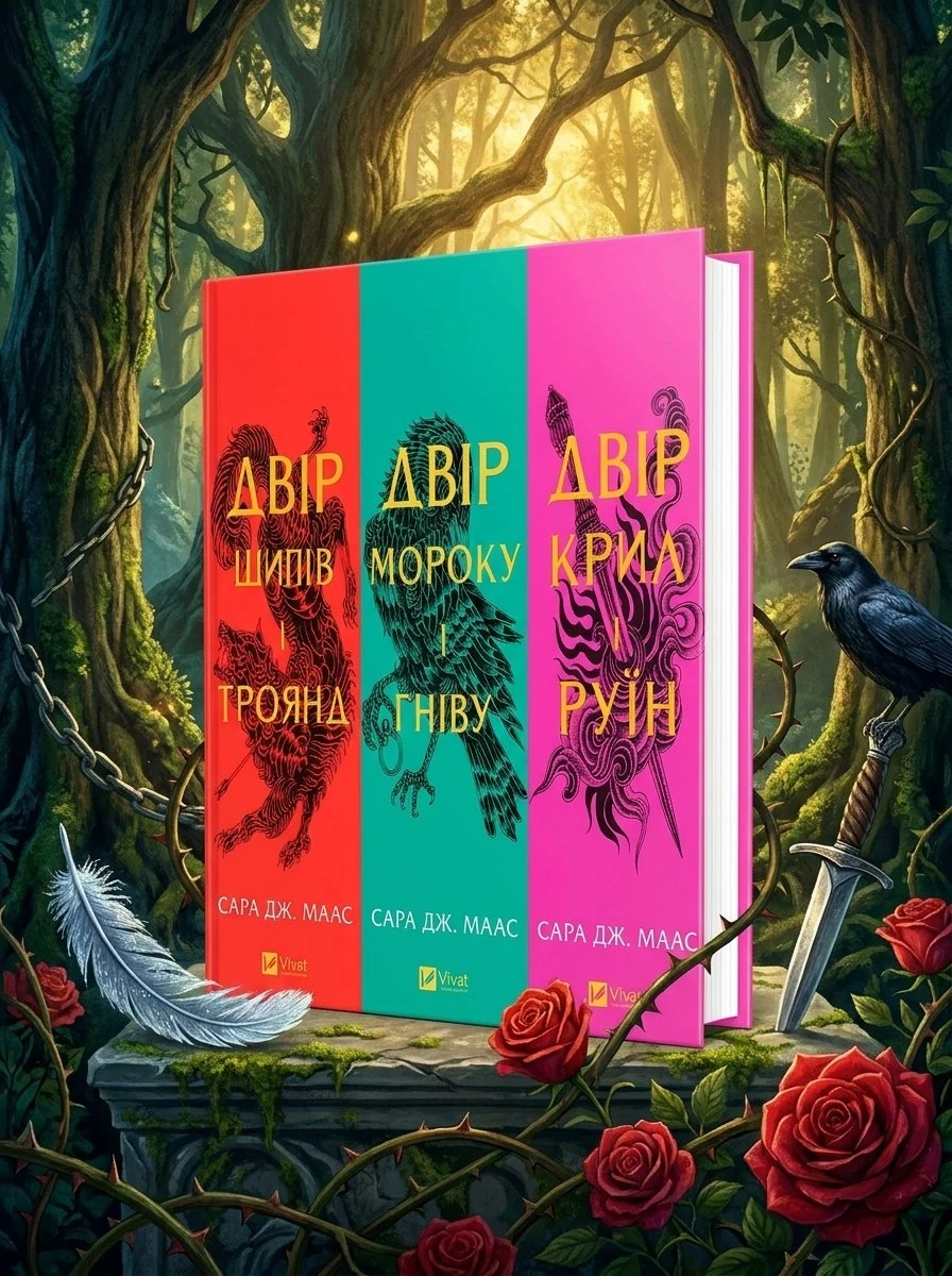Двір шипів і троянд. Комплект із 3-х книг - Сара Маас — Сара Дж. Маас, обкладинка