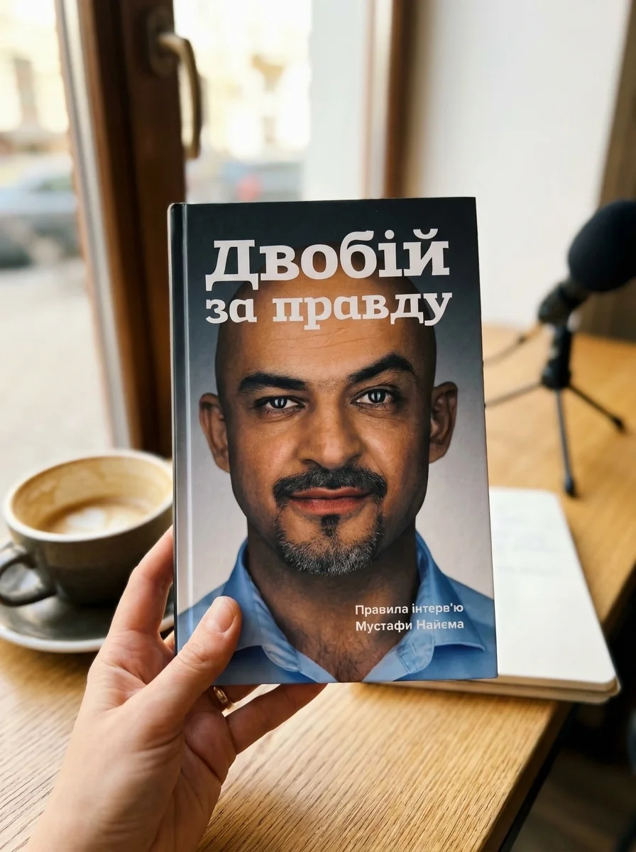 Двобій за правду. Правила інтерв'ю Мустафи Найєма — Мустафа Найєм, обкладинка