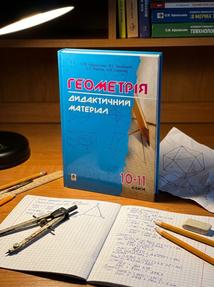 Дидактичні матеріали з геометрії. 10-11 класи — Вивчення мов