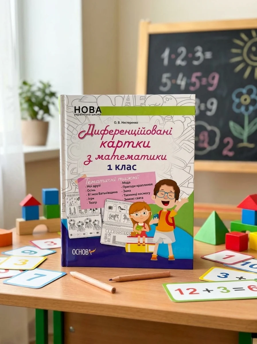 Диференційовані картки з математики. 1 клас — Дитяча література