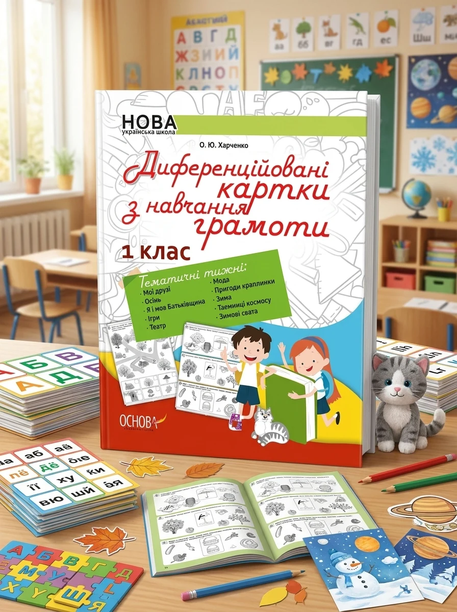 Диференційовані картки з навчання грамоти. 1 клас — Вивчення мов