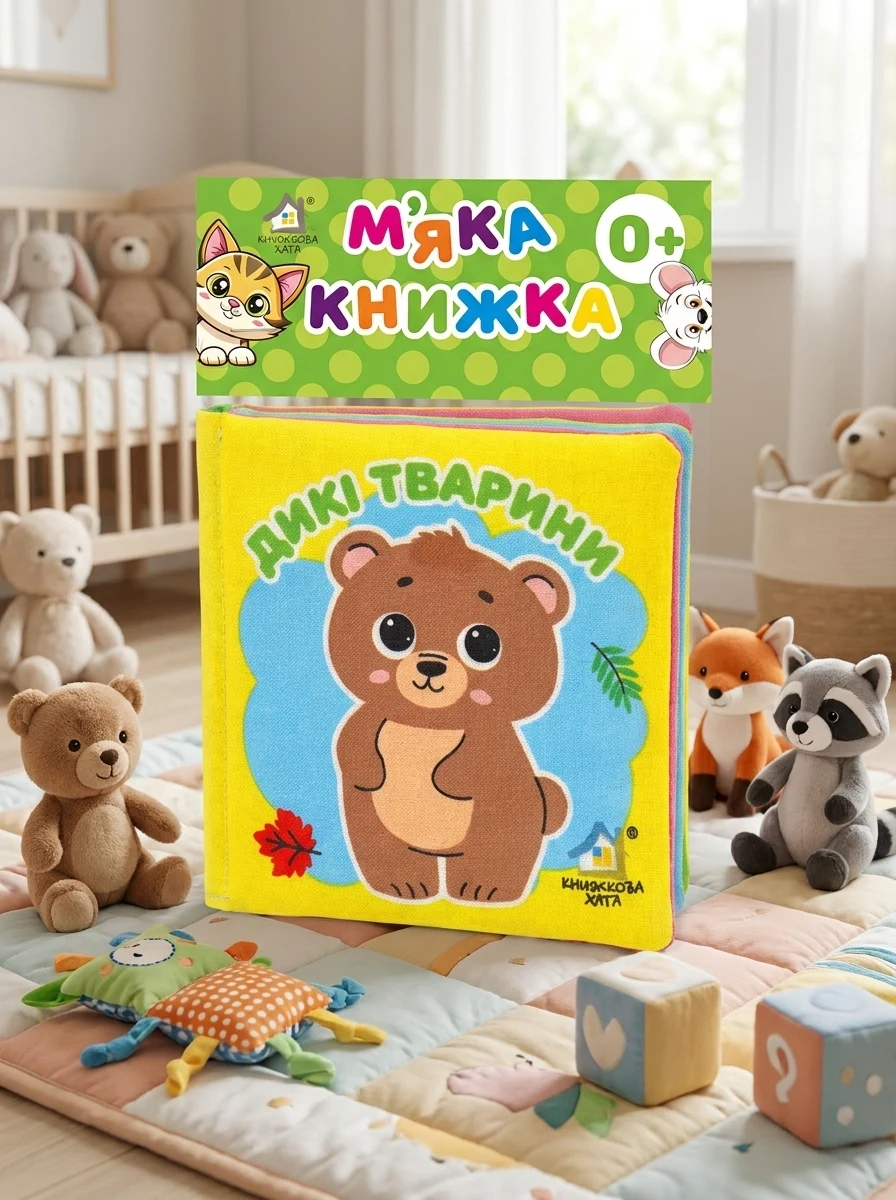 Дикі тварини. М'яка книжка — Дитячі книги
