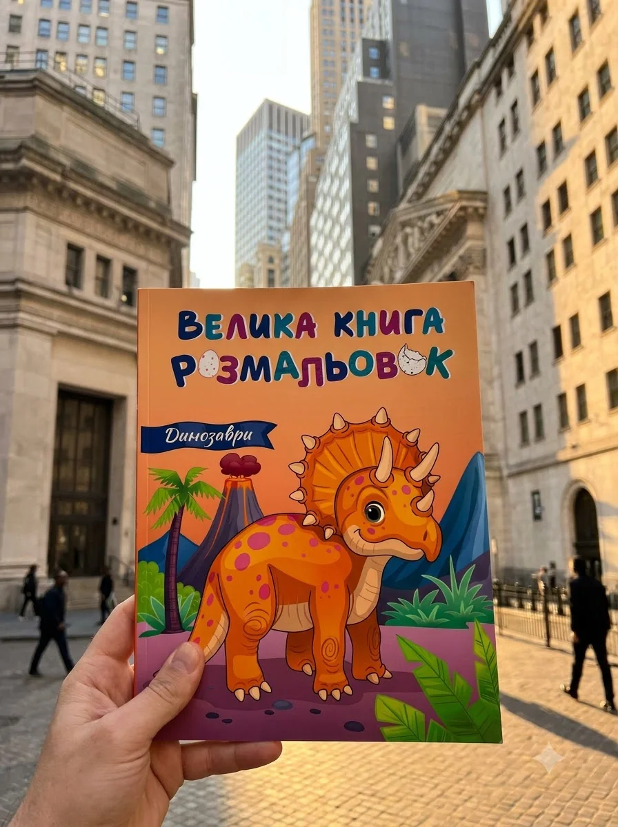 Велика книга розмальовок. Динозаври — Розмальовки для дітей