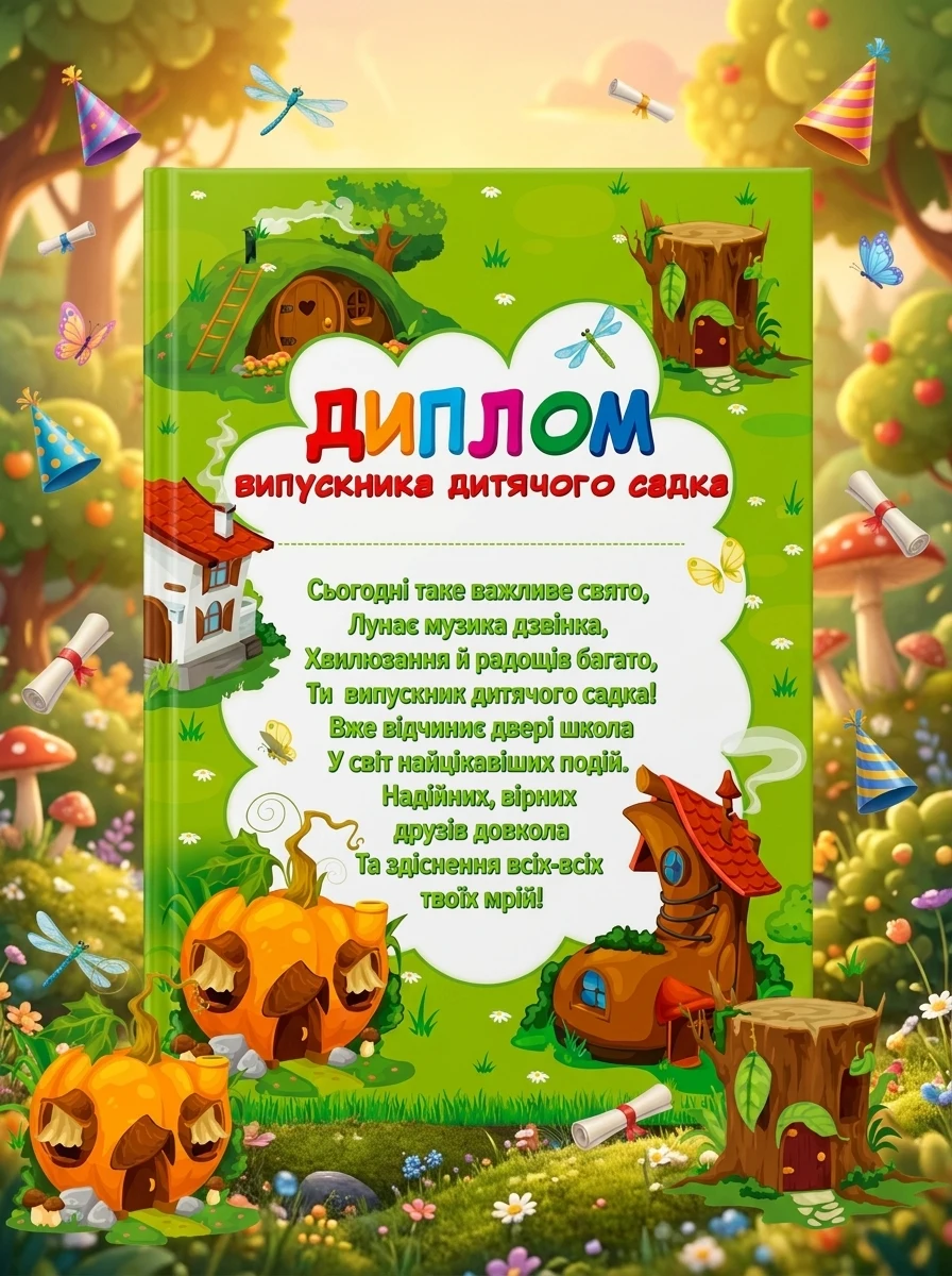 Диплом випускника дитячого садка. Чудернацькі будиночки — Дитяча література