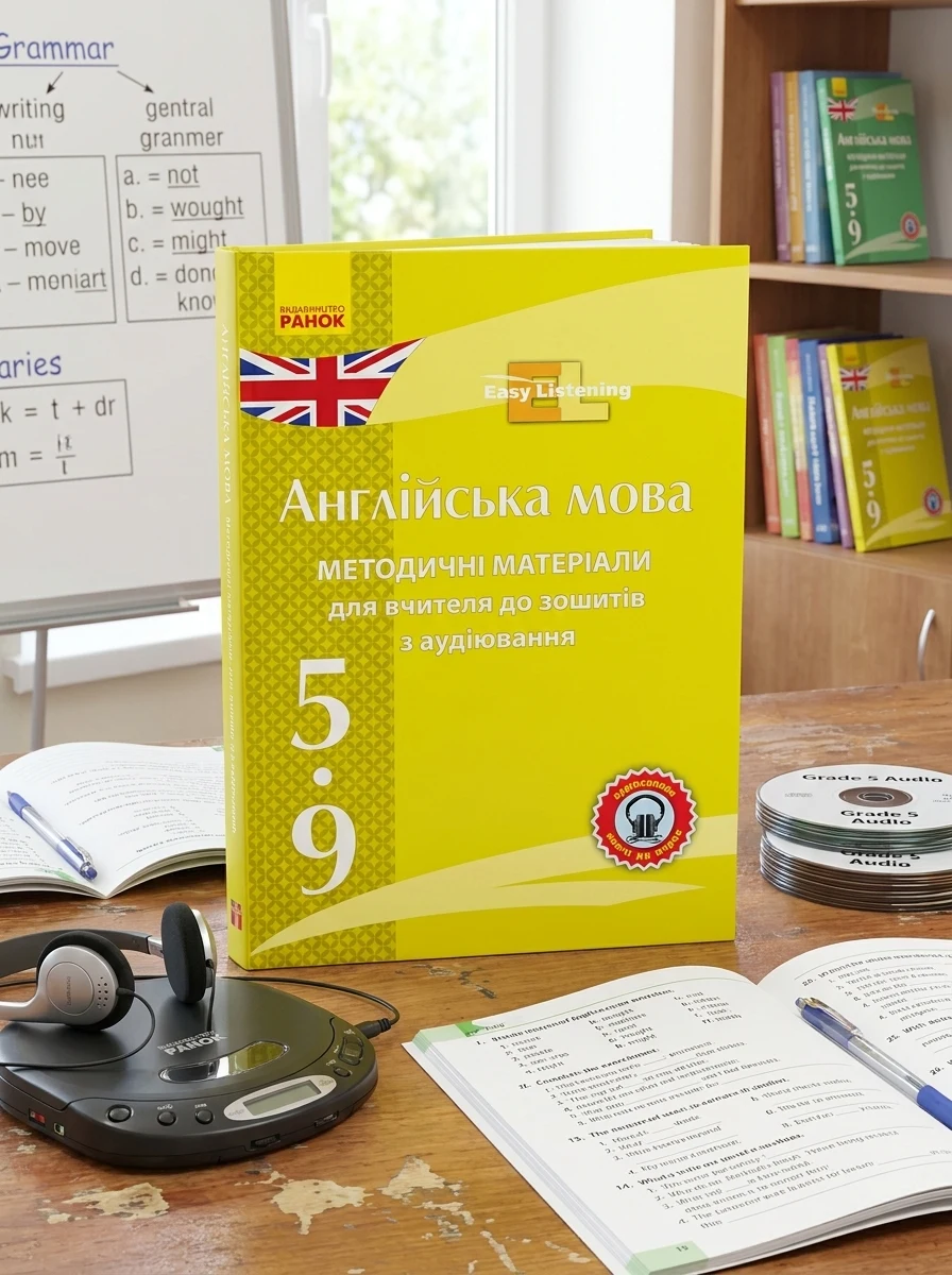 Диск. Англійська мова. 5-9 класи. Методичні матеріали до зошитів з аудіювання Easy Listening — Вивчення мов
