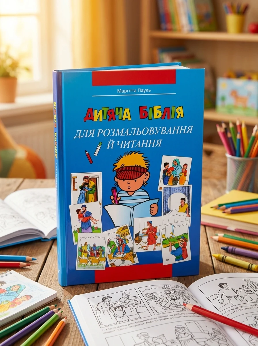 Дитяча Біблія для розмальовування й читання 30002