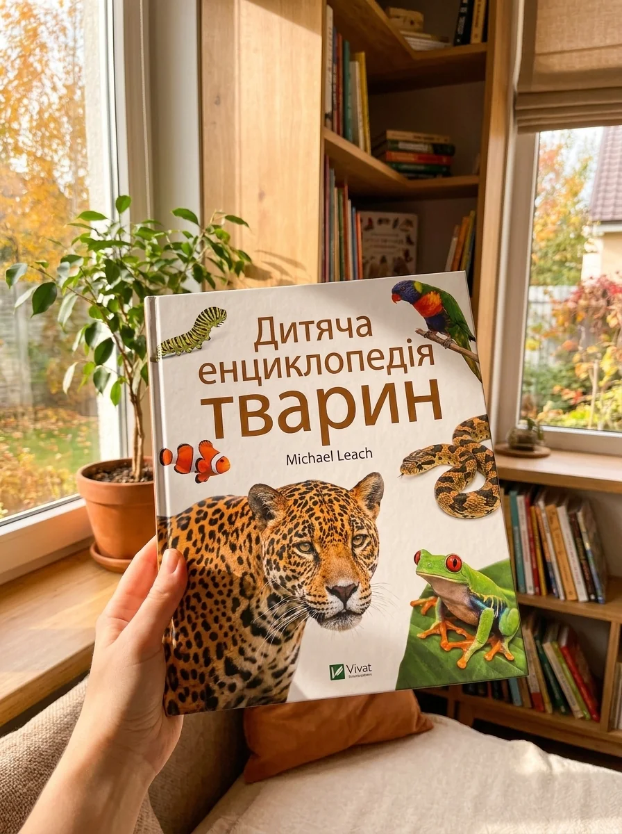 Дитяча енциклопедія тварин — Майкл Ліч, обкладинка