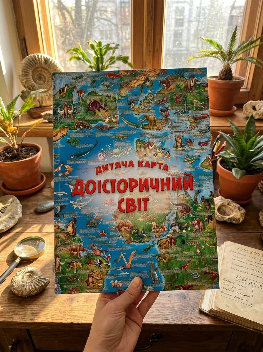Дитяча карта «Доісторичний світ» — фото 2