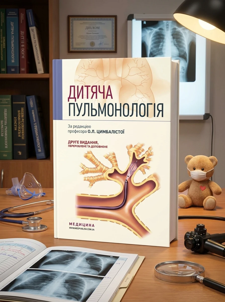 Дитяча пульмонологія: навчальний посібник — О.Л Цимбаліста, обкладинка