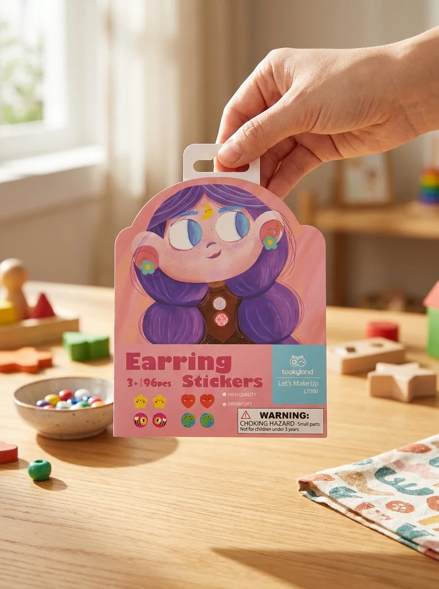 Дитячі наклейки на вуха у вигляді сережок TookyLand (LT080), обкладинка