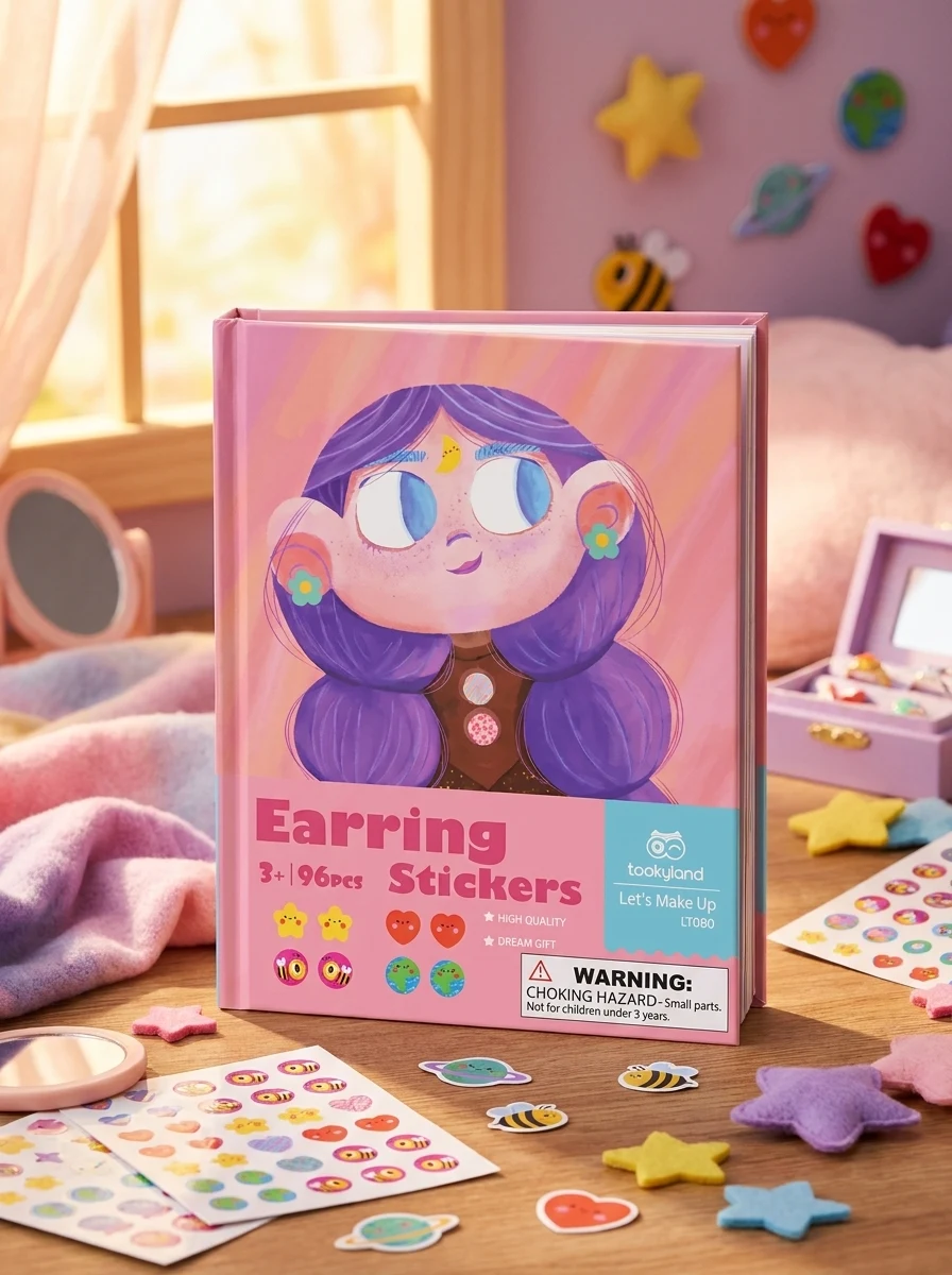 Дитячі наклейки на вуха у вигляді сережок TookyLand (LT080)