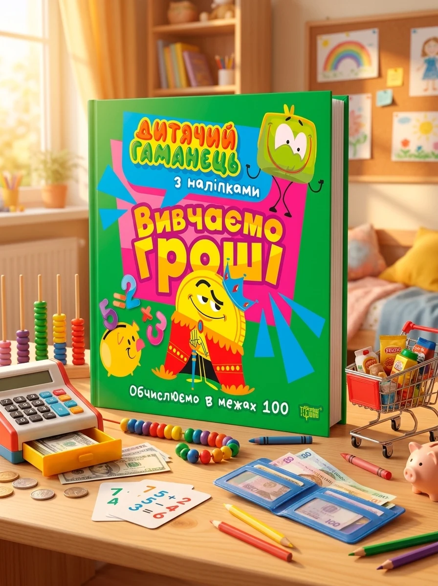 Дитячий гаманець. Вивчаємо гроші. Обчислюємо в межах 100 — Дитяча література