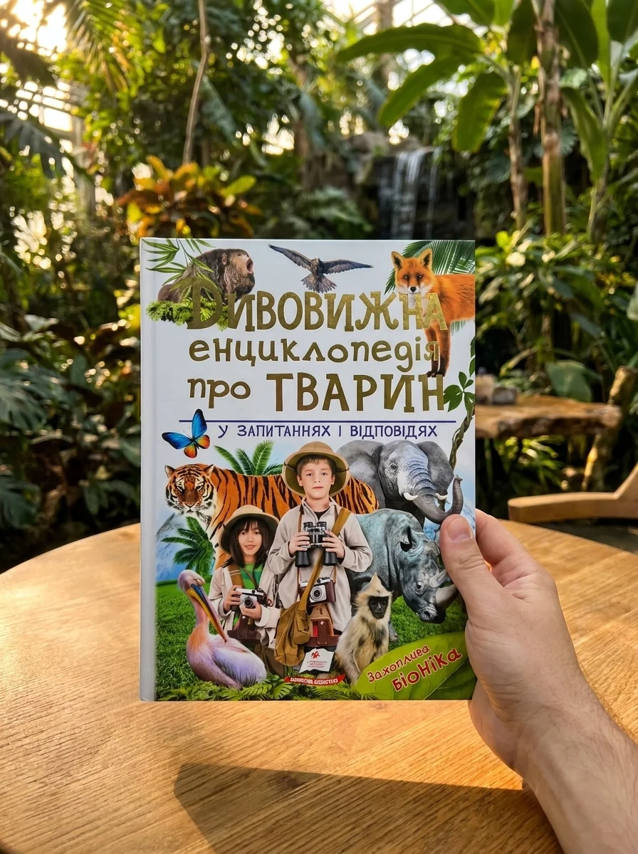 Дивовижна енциклопедія про тварин у запитаннях і відповідях — Верховень В., обкладинка