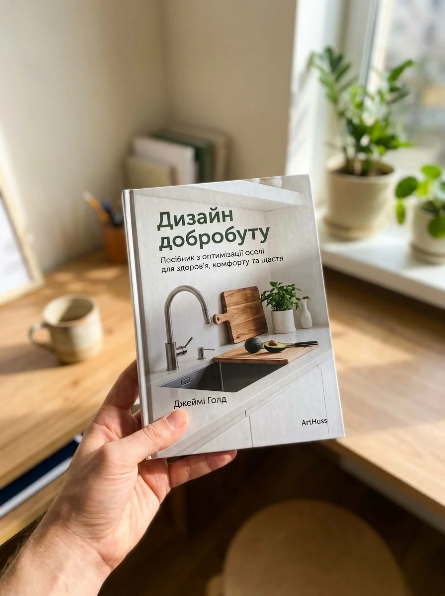 Дизайн добробуту. Посібник з оптимізації оселі для здоров’я, комфорту та щастя — Джеймі Голд, обкладинка