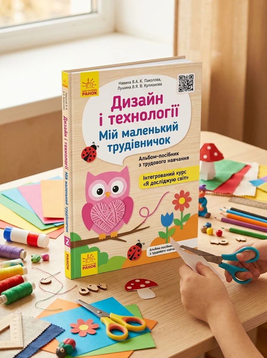 Дизайн і технології. 2 клас. Мій маленький трудівничок. Альбом-посібник з трудового навчання