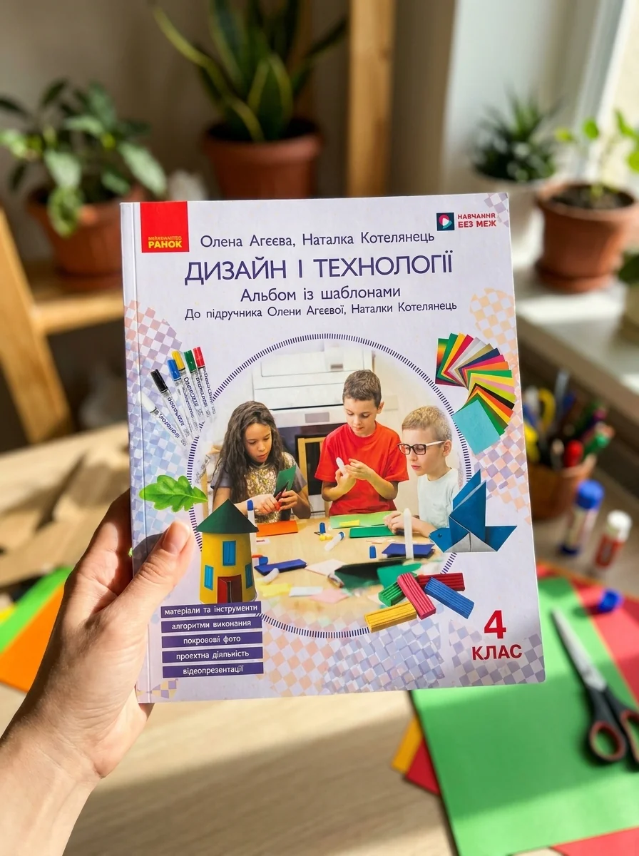 Дизайн і технології. 4 клас. Альбом із шаблонами. До підручника Олени Агєєвої, Наталки Котелянець — Вивчення мов