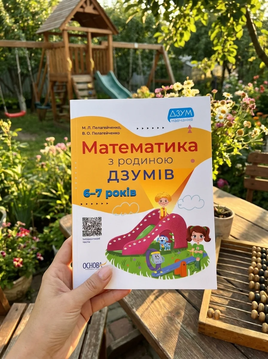 ДЗУМ навчання. Математика з родиною ДЗУМІВ. 6-7 років — Вікторія Пелагейченко, обкладинка