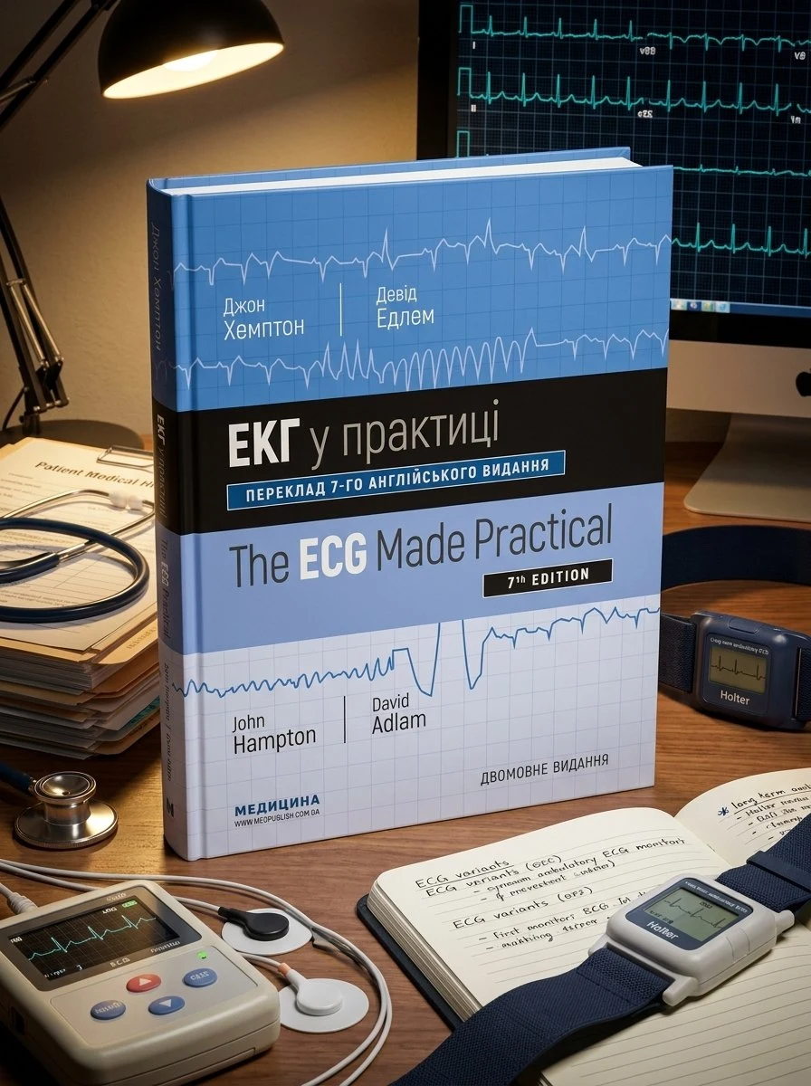 ЕКГ у практиці: 7-е видання — Джон Хемптон, обкладинка