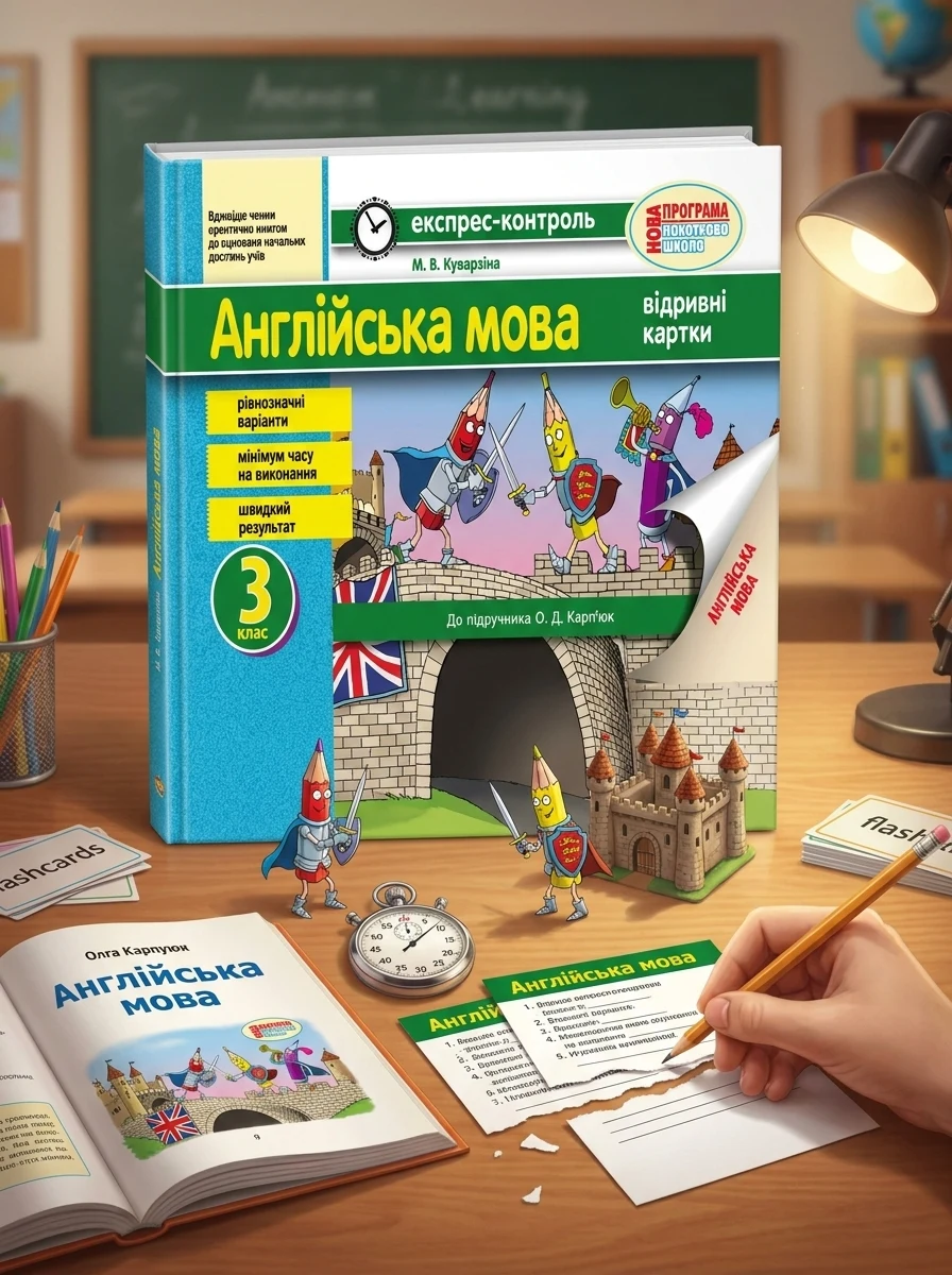 Експрес-контроль. Англійська мова. 3 клас: відривні картки (до підручника О. Д. Карп’юк) — Вивчення мов