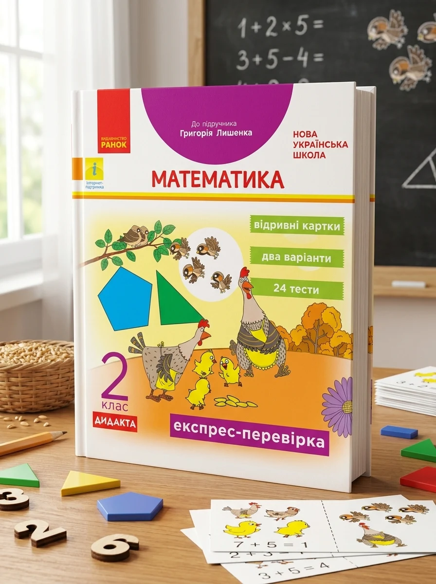 Експрес-перевірка. Математика. 2 клас. Відривні картки до підручника Григорія Лишенка — Дитяча література