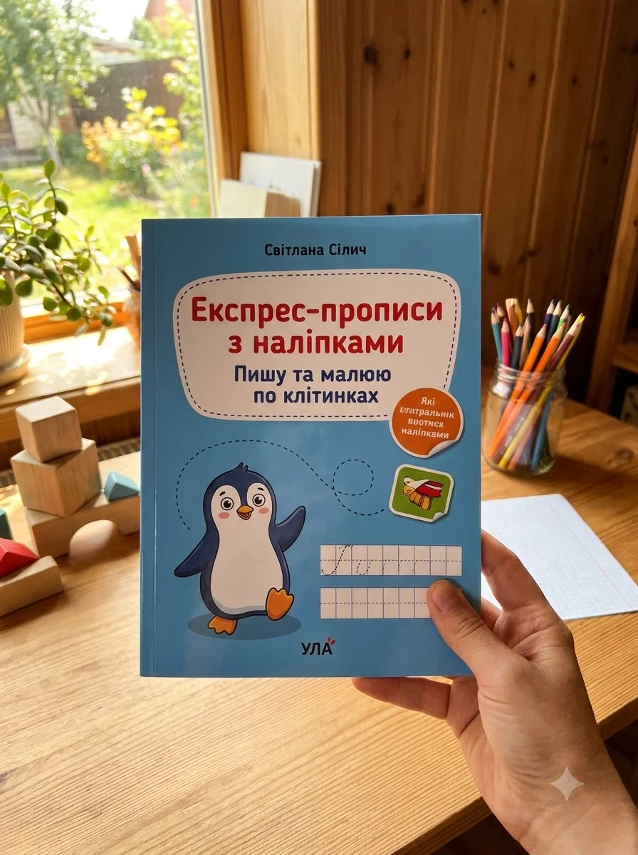 Експрес-прописи з наліпками. Пишу та малюю по клітинках — фото 2