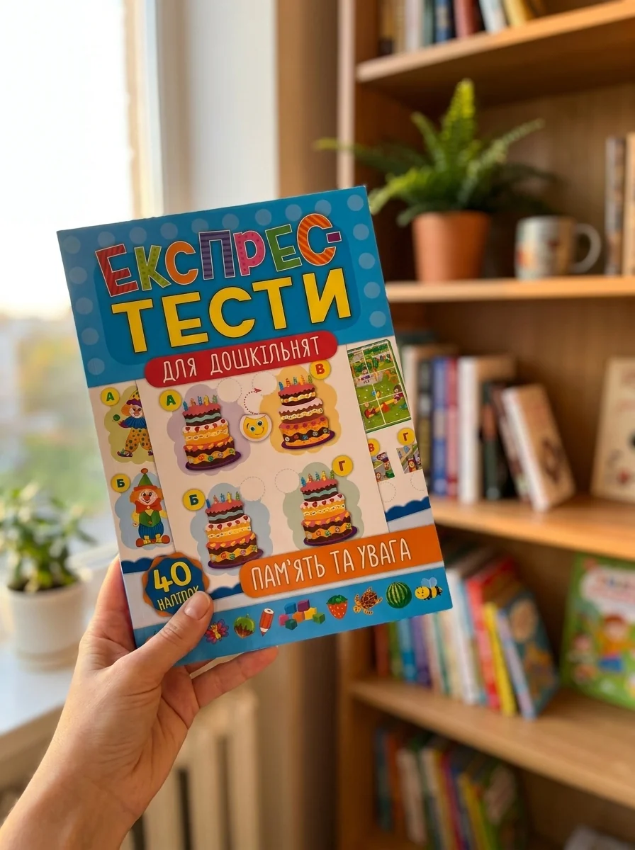 Експрес-тести для дошкільнят. Пам’ять та увага — Підготовка до школи