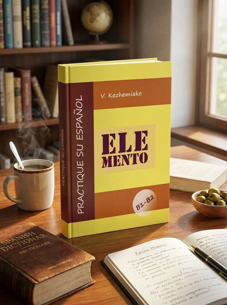 ELEMENTO. Практикуйте іспанську мову. Рівні В1-В2. Видання друге — Кожемяко В.М., обкладинка
