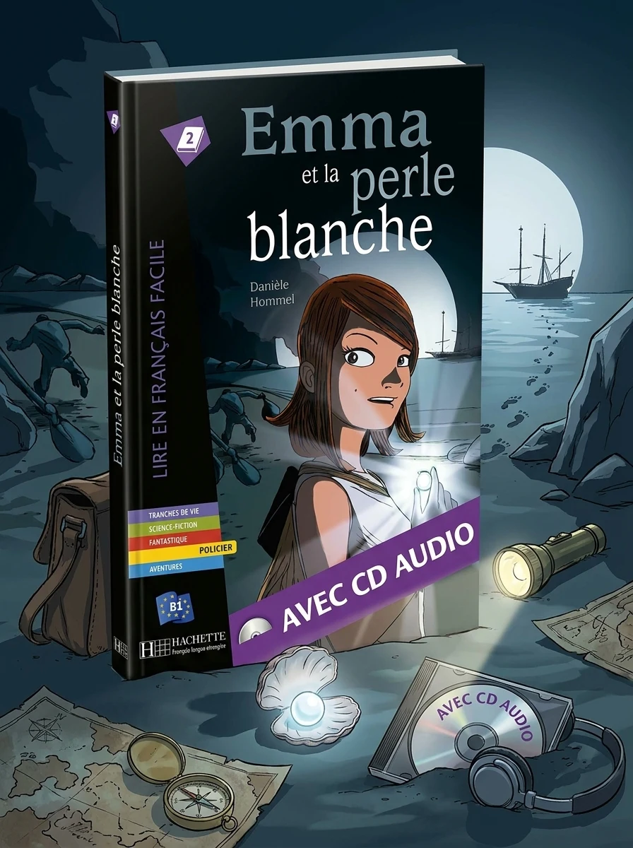 Emma et la Perle blanche (niveau B1) Livre de lecture + CD audio — Вивчення мов