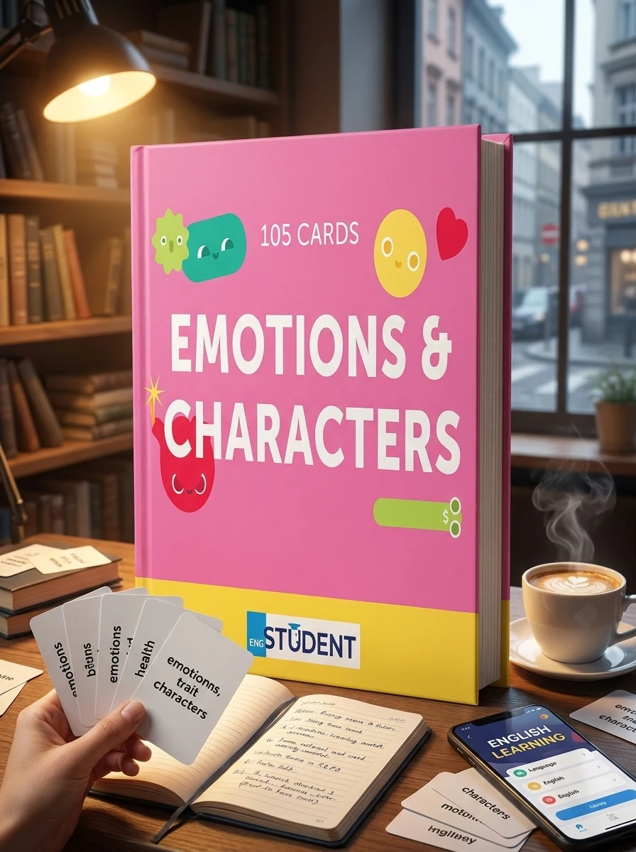 Emotions and Characters. 105 карток для вивчення англійської — Вивчення мов
