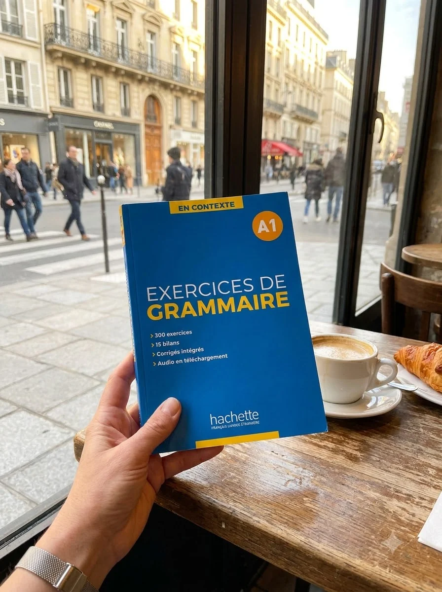 En Contexte A1: Exercices de Grammaire — Anne Akyuz, обкладинка