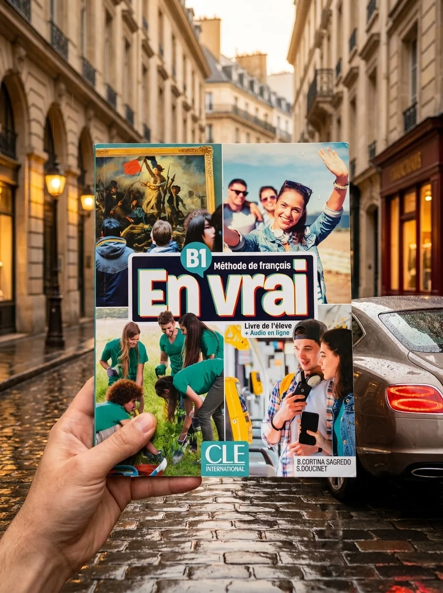 En Vrai B1 Livre de l'eleve + Audio en ligne — Бегонья Кортіна Сагредо, обкладинка